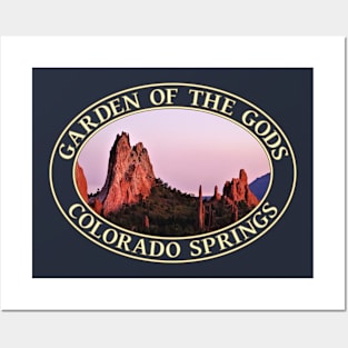 Sunset at Garden of the Gods in Colorado Springs, Colorado Posters and Art